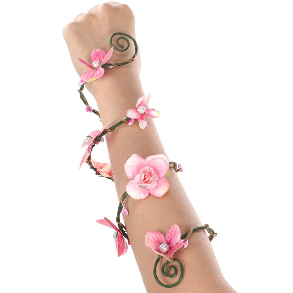 Fairy Floral Arm Wraps Elven Costume Accessory Boho Renaissance Festival Wear